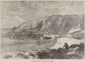 Granite Quarries at Lamorna Cove, Cornwall
